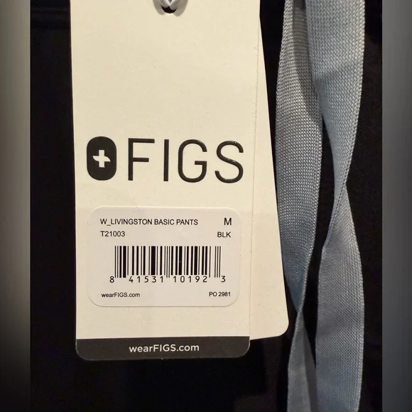 FIGS Black Drawstring Scrub Pants Size M - Picture 4 of 8